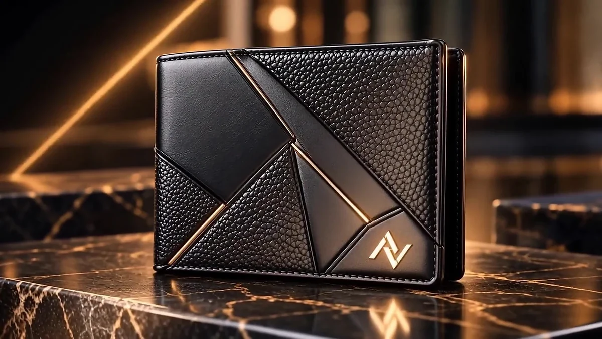 Edge precision and saddle stitching on black leather